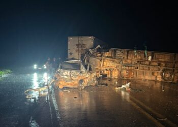 Na Br-364: Casal fica em estado grave após colisão envolvendo três veículos durante forte chuva